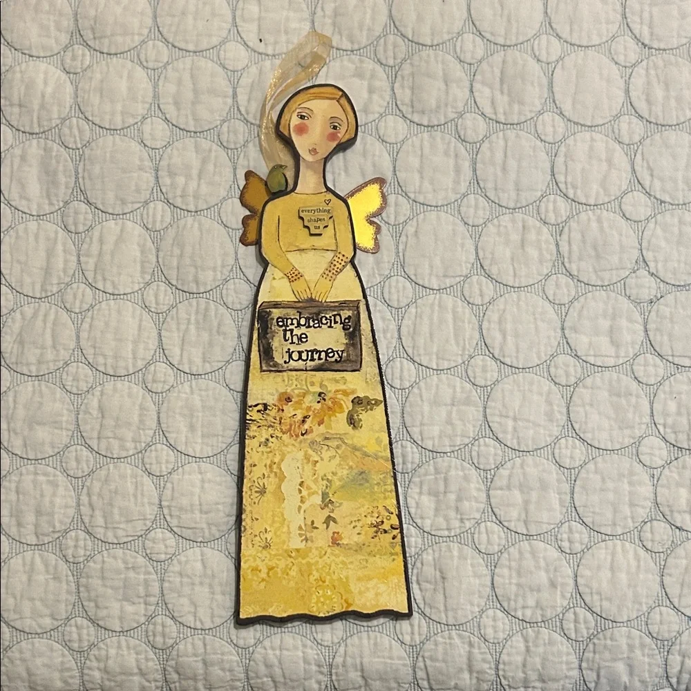 Kelly Rae Robert’s
Yellow Angel Mixed Media Wall Hanging - Picture 1 of 2